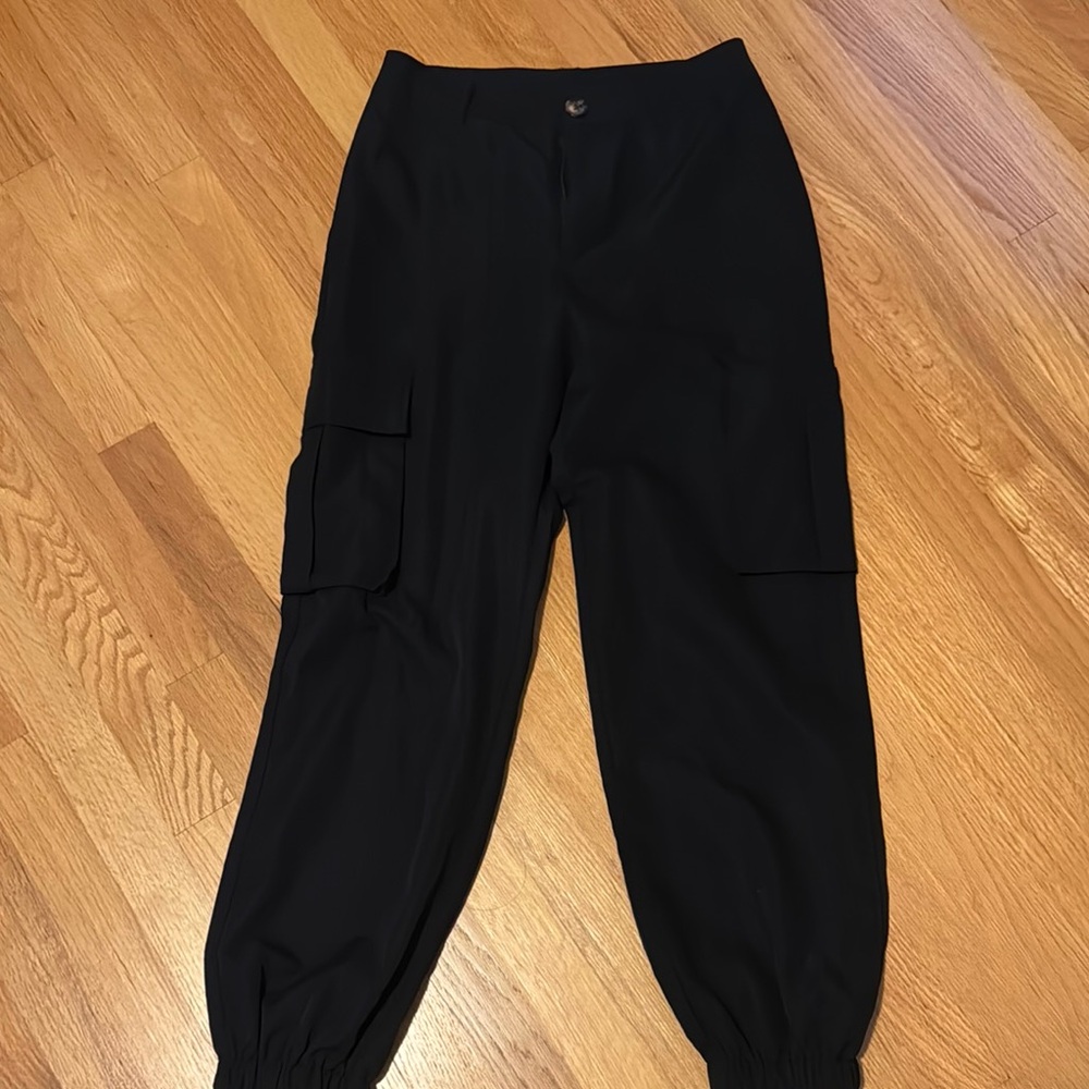 SHEIN Black Cargo Joggers for Kids